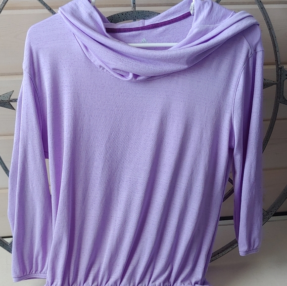 Adidas Climalite Cowl Neck Hoodie - Picture 2 of 7